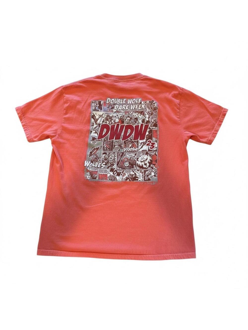 Comfort Colors T-Shirt Unisex L Coral NYAJ x DWDW Acceptional Graphic Tee Crew